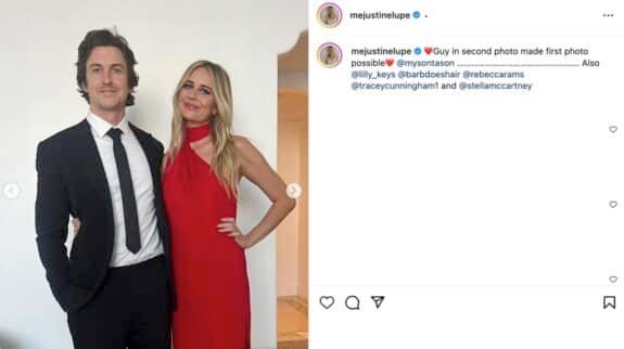 Justine Lupe and partner Tyson
