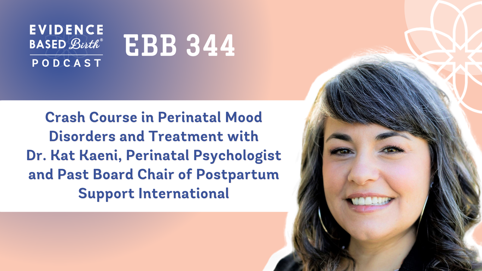 EBB 344 – Crash Course in Perinatal Mood Disorders and Treatment with Dr. Kat Kaeni, Perinatal Psychologist and Past Board Chair of Postpartum Support International