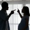 couple fighting - wife pregnant